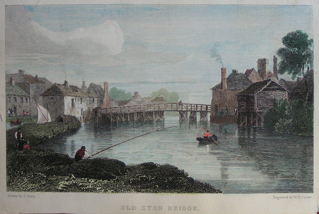 Print - Old Eton Bridge - Cooke
